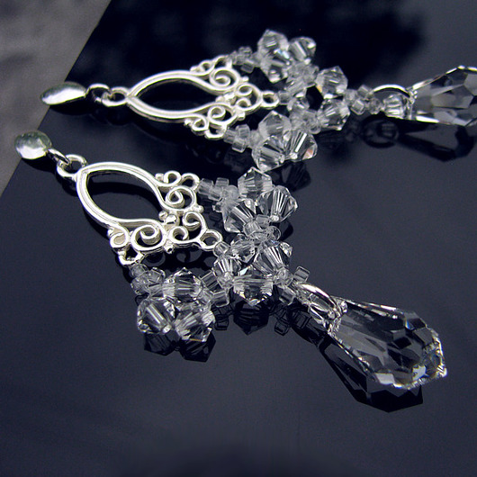 Crystal Abril - kolczyki ślubne - kryształy Swarovskiego