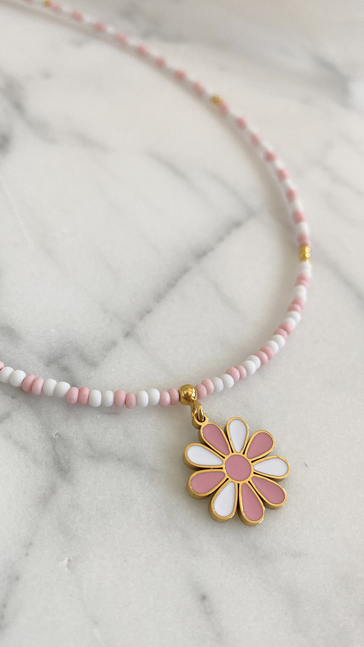 Naszyjnik z koralików Toho kwiatek