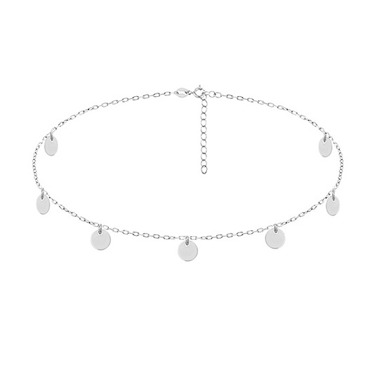 Naszyjnik choker z kółkami