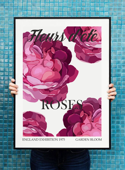 Plakat Róże