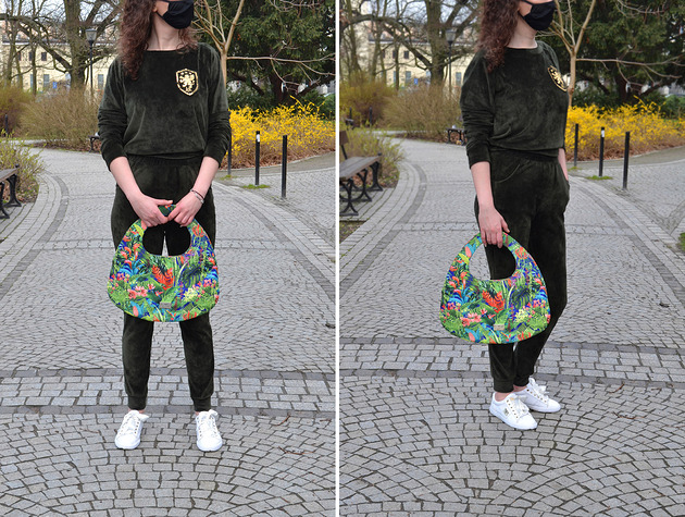 Torba w kwiaty do ręki