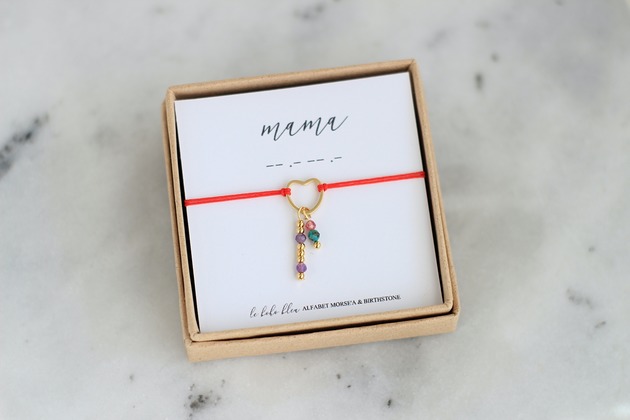 MAMA - Alfabet Morse'a - Kamienie urodzeniowe Birthstones