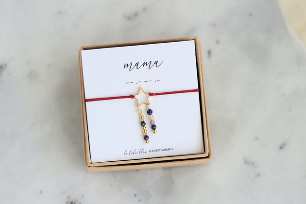 MAMA - Alfabet Morse'a - Birthstone + Zodiak