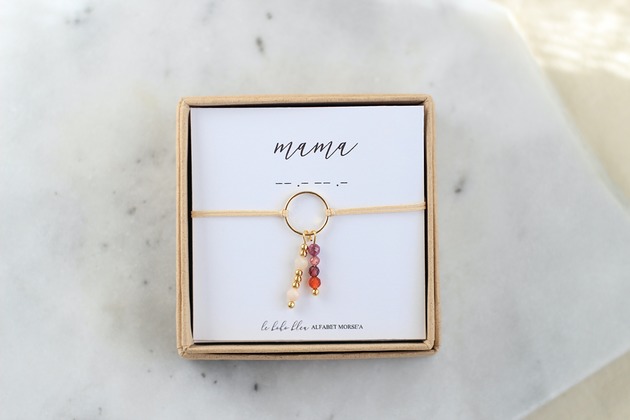 MAMA - Alfabet Morse'a - Birthstone + Zodiak