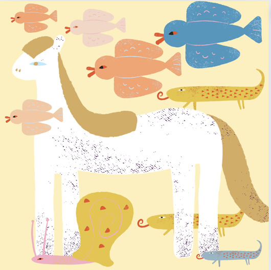 Koń I ŚWIAT canvas