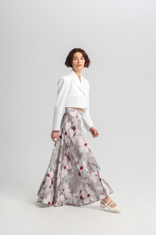 Spódnica maxi w kwiaty
