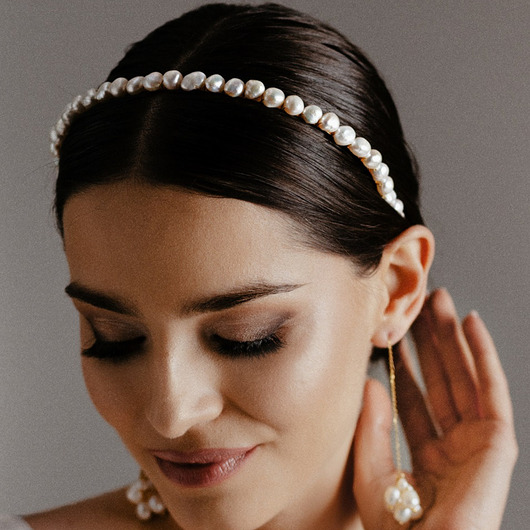 Opaska simple pearls