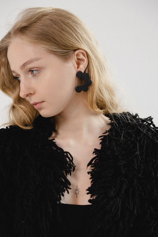 Kolczyki Felicja czarne