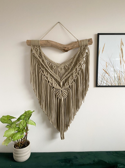 Makrama Dalia boho na ścianę