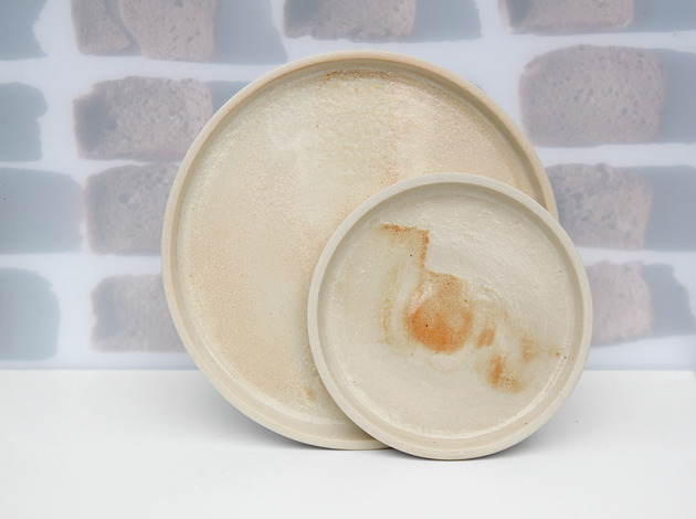 Talerz CRUMB[szkliwo z chleba+kamionka]