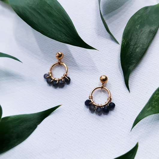 Kolczyki Glam, Zaplecione Iolity