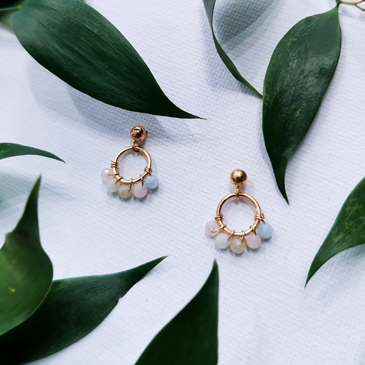 Kolczyki Glam, Zaplecione Morganity