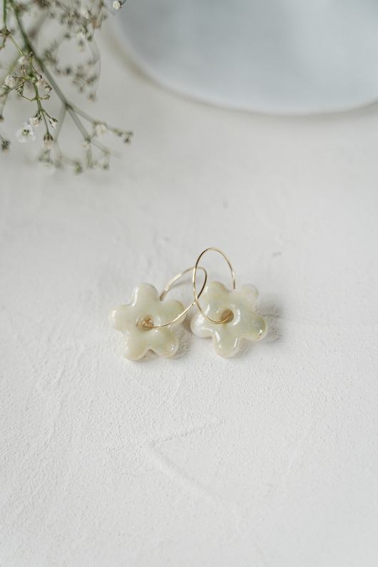 Kolczyki porcelanowe BLOOM