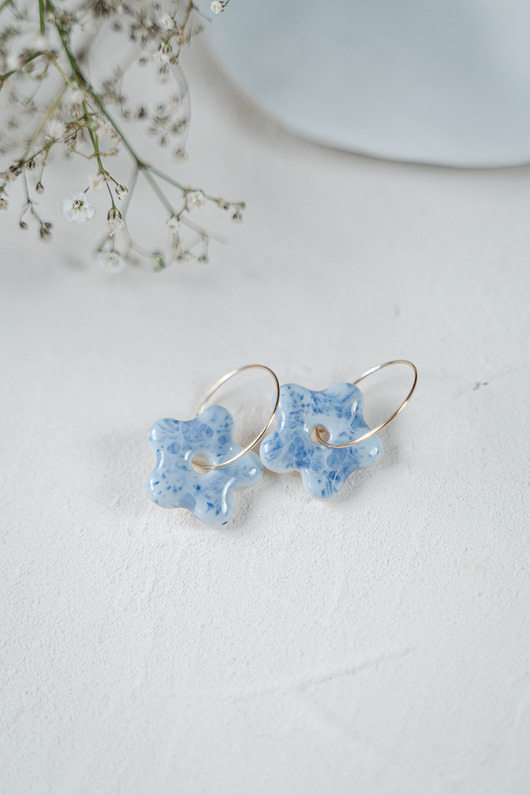 Kolczyki porcelanowe BLOOM