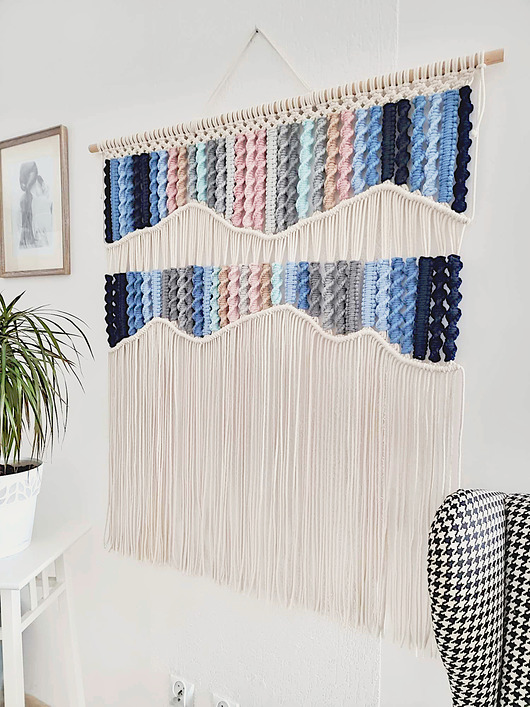 Dekoracja ścienna boho makrama XL na ścianę 106