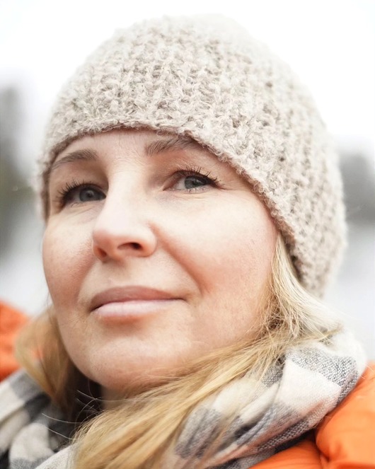 Czapka Boucle Beżowa