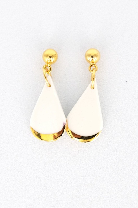 Kolczyki porcelanowe Letni Deszcz