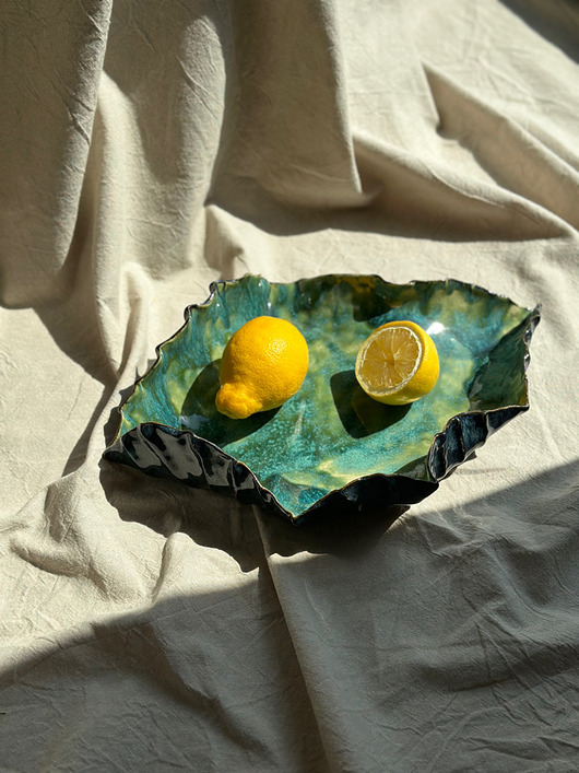 Ceramiczna misa muszla Kolekcja organiczna