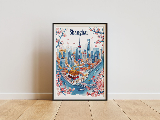 Plakat - Shanghai vibe