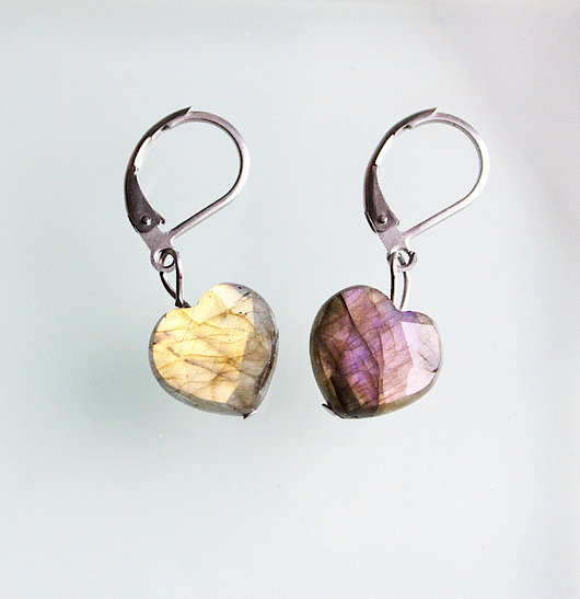 Kolczyki serca Labladoryt