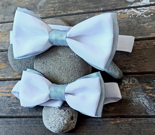 Mucha / muszka dziecięca i męska zestaw tata i syn