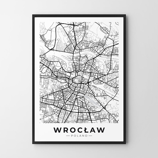 Plakat Mapa Wrocław