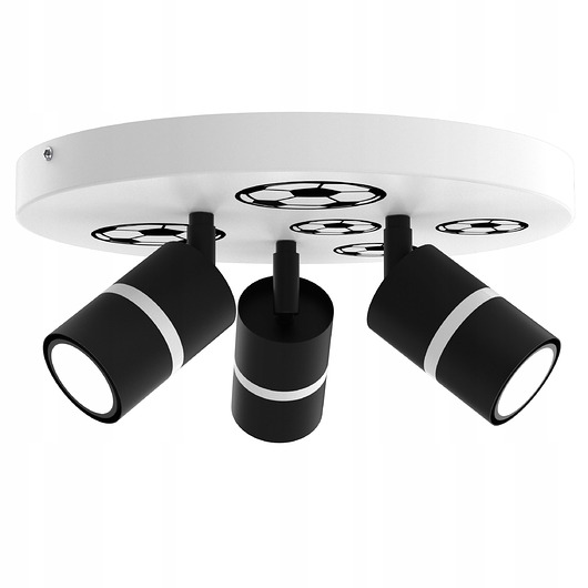 Lampa sufitowa dziecięca dla chłopca 3-pkt piłka nożna