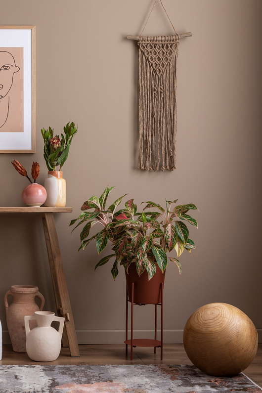 Makrama z naturalnego jutowego sznurka