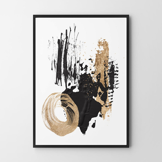 Plakat Black and gold - różne formaty