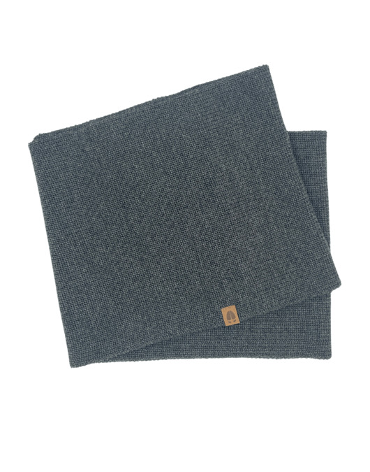 SUSEŁ RWS - komin ósemka z wełny merino grafitowy