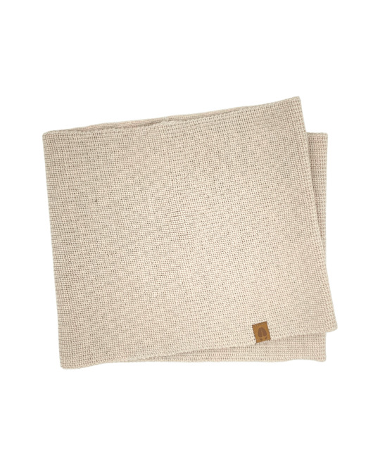 SUSEŁ RWS - komin ósemka z wełny merino beżowy