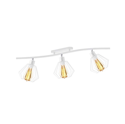 Biała lampa sufitowa w stylu loftowym RYGA LOFT