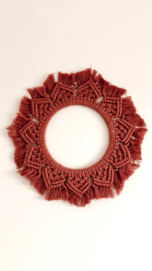 Makrama Mandala Terracota