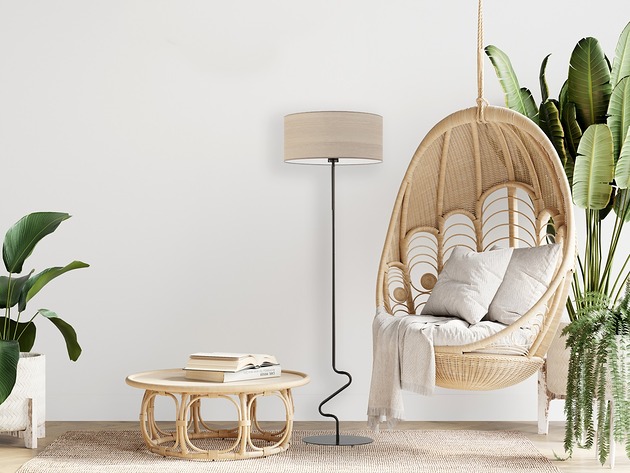 Elegancka lampa stojąca w stylu skandynawskim JERSEY ECO do salonu