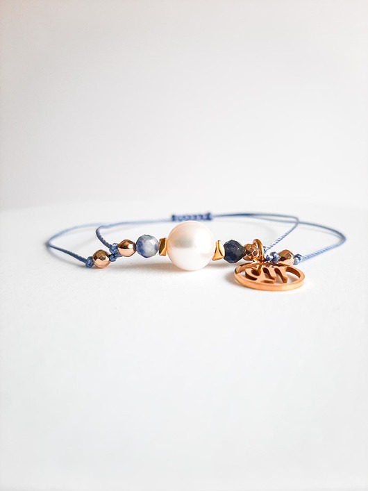 Bransoletka Zodiakalna Panna Big Pearl z Zawieszką