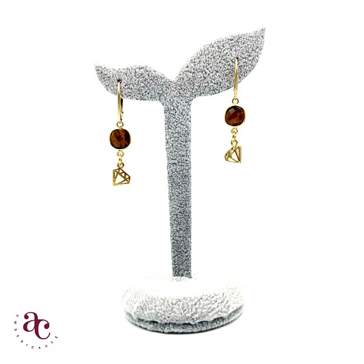 Kolczyki pozłacane Oculus