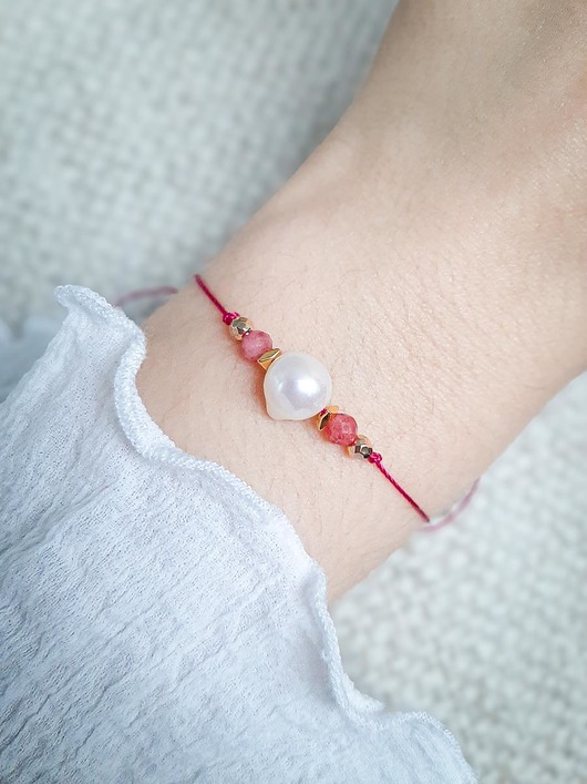 Bransoletka Zodiakalna Waga Big Pearl