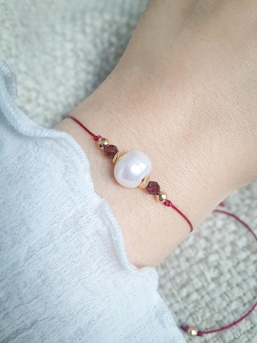 Bransoletka Zodiakalna Lew Big Pearl