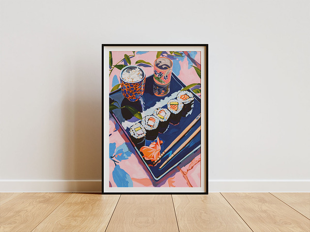 Plakat - Pyszne sushi