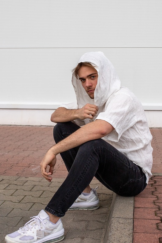 Tunika koszulka koszula lniana zmiękczana Polski Len