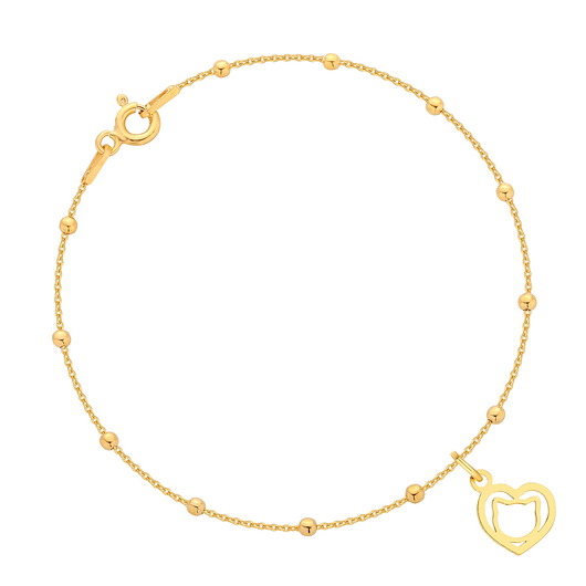 Bransoletka z kotkiem w sercu