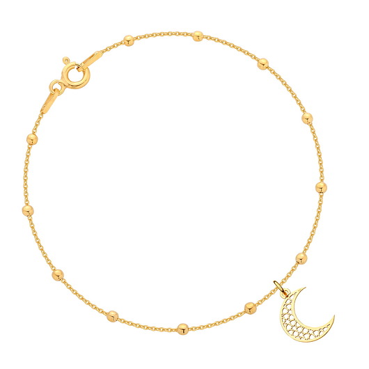 Bransoletka pozłacana z księżycem