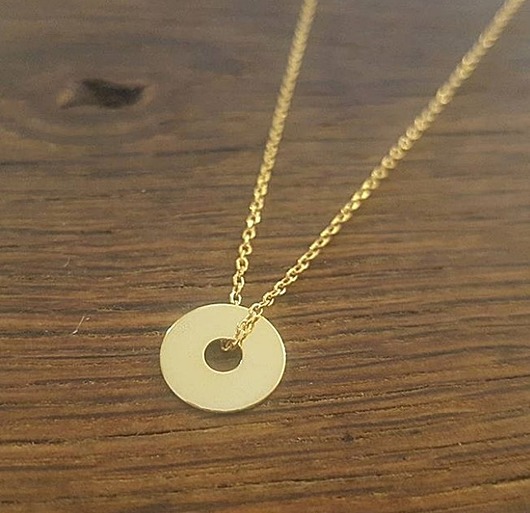 Naszyjnik celebrytka donut