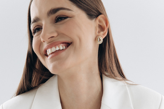 Kolczyki Paryżanka No. 2 Pozłacane srebro