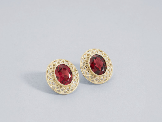 Kolczyki Paryżanka No. 3 Pozłacane srebro