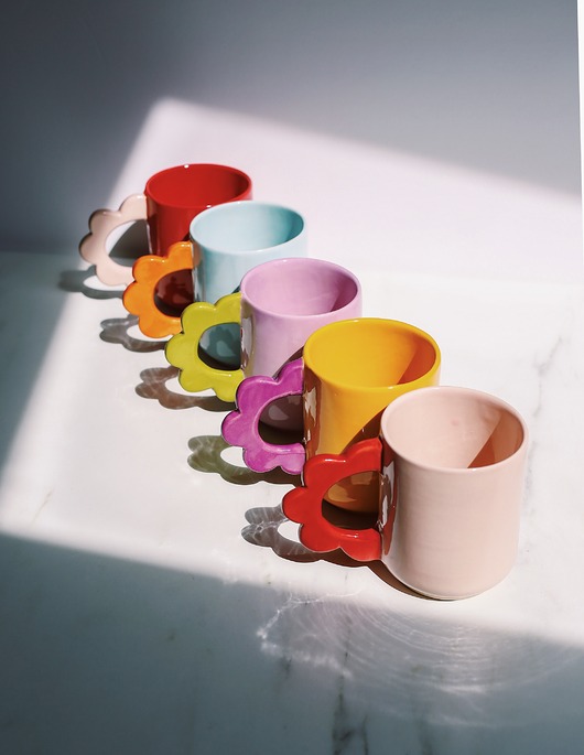 Kubek ceramiczny Kwiatek