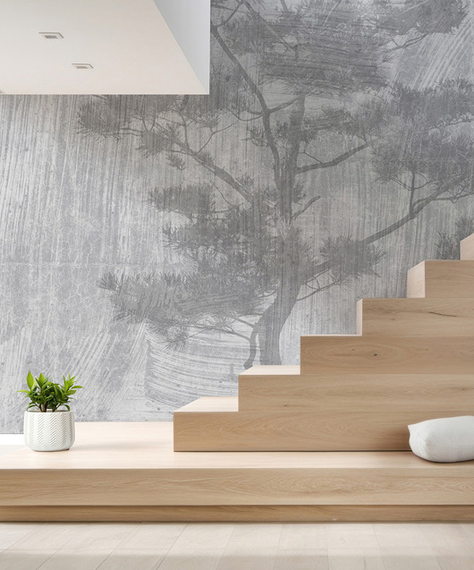 Fototapeta Japońskie drzewo (szare)