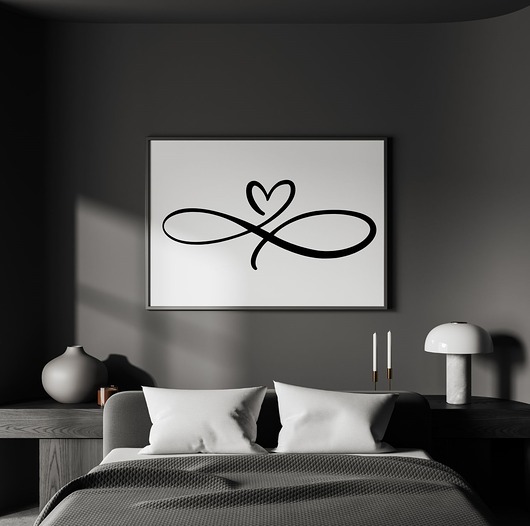 PLAKAT dekoracyjny nieskończona miłość prezent dla pary