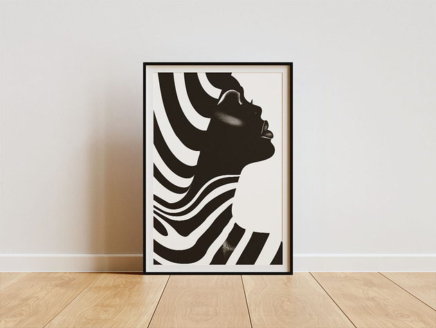 Plakat - Zebra woman