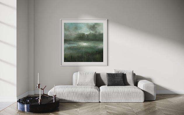 Pejzaż 90x90 cm
